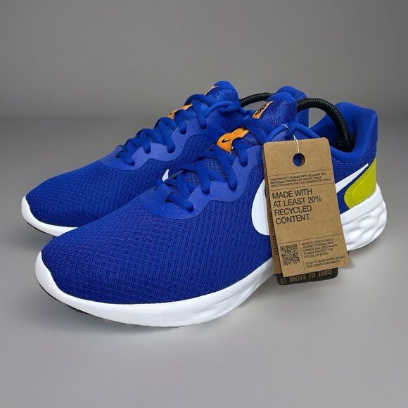 Nike Revolution 6 NN Men Size 11 Racer Blue White Hi Voltage Sneakers DC3728-401